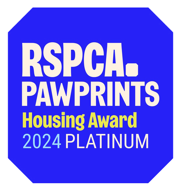 RSPC pawprints housing award 2024 platinum
